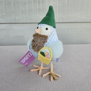 Target Spritz Felt Bird Featherly Friends Easter 2023 Bud Blue Plaid Beard